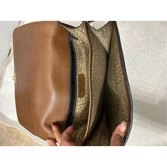 70s Satchel vintage shoulder animal print  bag - Picture 4 of 15